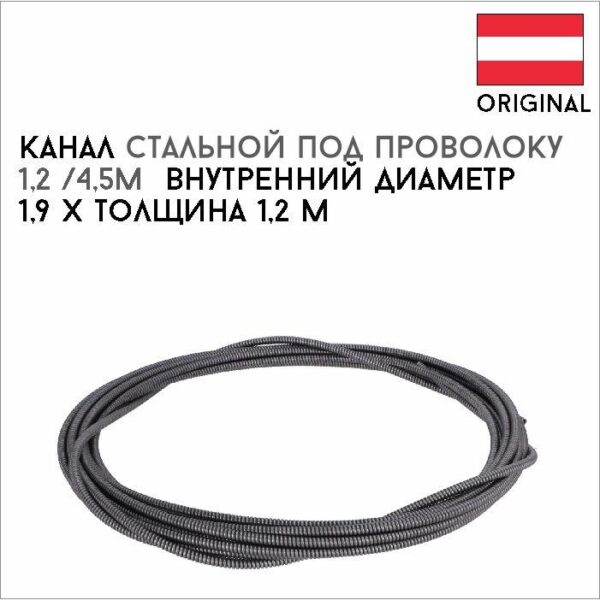 Канал стальной под проволоку 1,2 /4,5m артикул 42,0404,0181