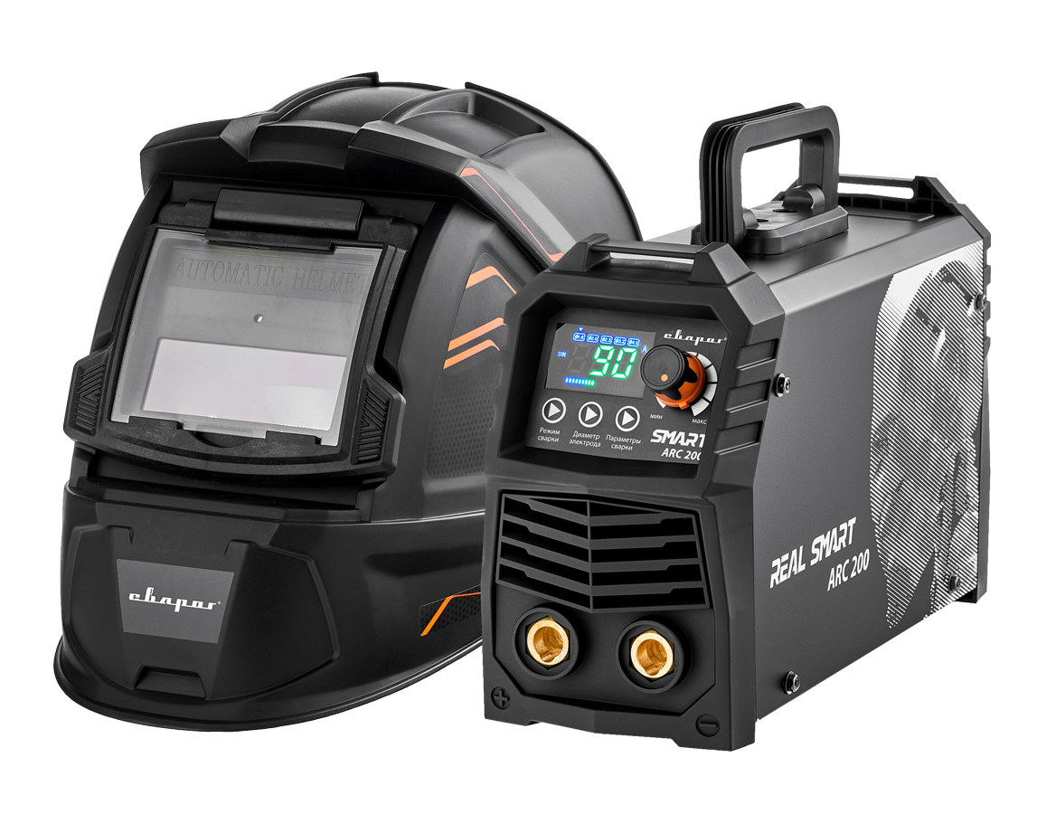 458367636_real-smart-arc.png REAL SMART ARC 200 BLACK (Z28303) (маска хамелеон+краги+электроды)