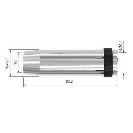473290365_soplo-konicheskoe-160mm.jpg Сопло коническое 16,0мм / 83,2мм / 2,25мм (1 уп. - 5 шт.)
